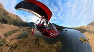 A pilot in paradise, by Daniel Langton. Daniel Langton claims to have located the mythical Garden of Eden <br>in a secluded corner of the Lake District on a flight from Hawksview in Cheshire in his GT450.