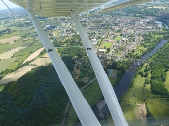 Somewhere in France, a viaduct lurked, by Adrian Whitmarsh. Adrian on his way home from deepest Spain to even deeper Sussex in his EuroFox.